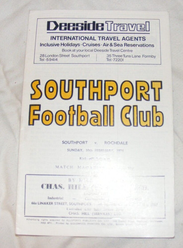 1973 1974 southport v - 1973,