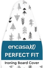 Encasa XO Ironing Board Covers and pad 125x39 cm- Thick 3mm Felt Padding, Drawst