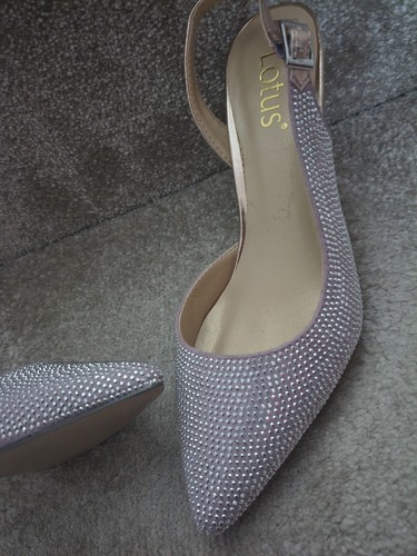 Lotus size 3uk pink slingback - pink,