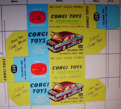 Repro replica box for corgi - repro,