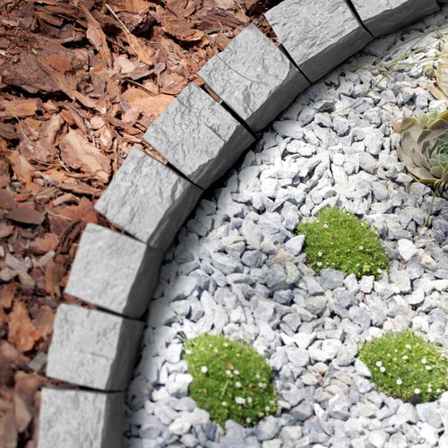 Grey lawn edging garden - grey,