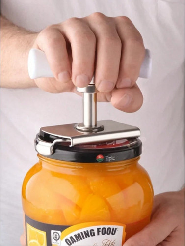 Stainless steel jar opener - steel,