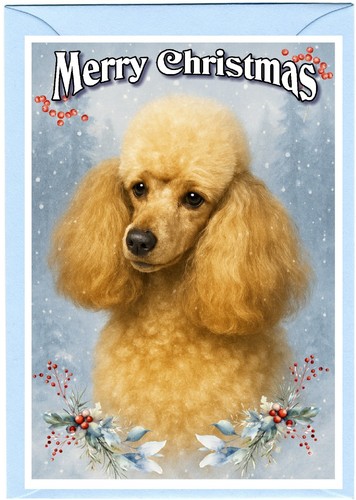 Poodle dog christmas - poodle,