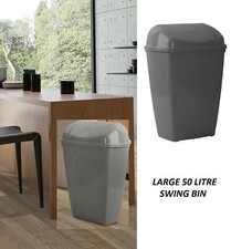 50 LITRE PLASTIC BIN SWING TOP
