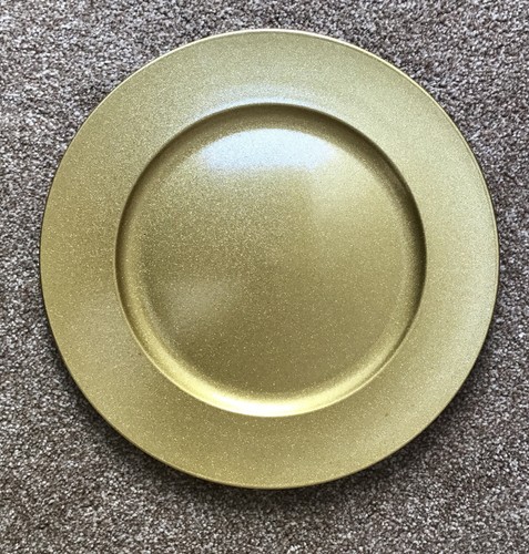 Shimmer gold charger plates - gold,