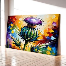 Thistle Flower #1 Canvas Wall