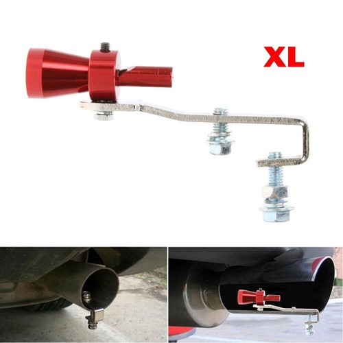 Red car exhaust pipe - red,