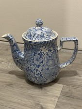 Burleigh Teapot Blue And White