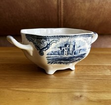 Blue Transferware Sugar Bowl
