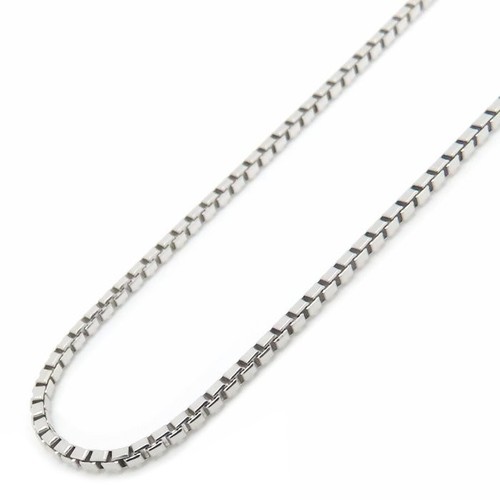 Platinum850 box chain - box, necklace
