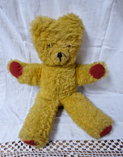 Vintage Brown Teddy Bear Soft Needs a New Loving Home 14" High 1950s 1960s