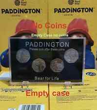 Paddington Bear 50p coin Display Case empty no coins