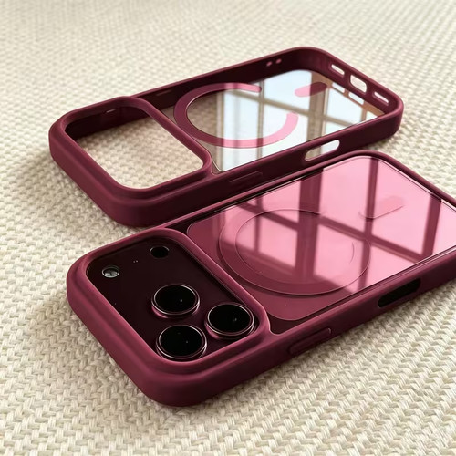 Burgundy protective phone - phone, case