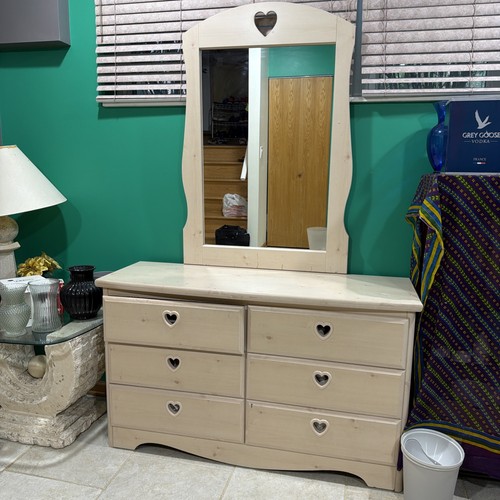 Dressing table with mirror - with,