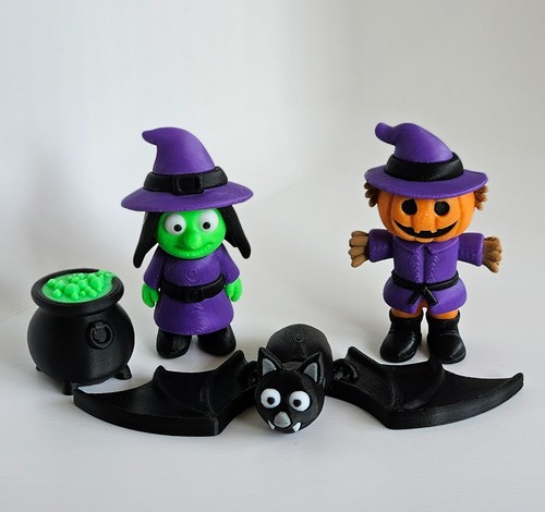 Printed halloween set - halloween,