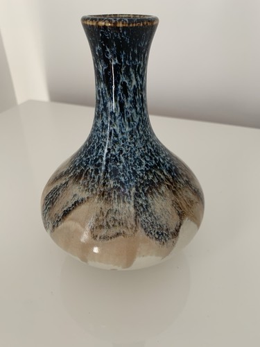 Lava glaze pottery vase - lava,