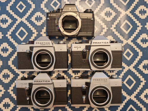 Lot used praktica film - of,