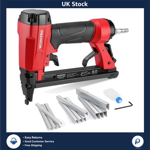 Air staple gun with safety - with,