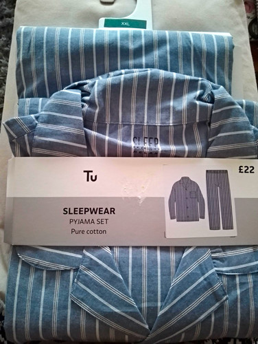 New men 2xl blue white - tu,