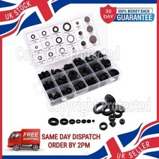 SET OF 125PC RUBBER GROMMETS BLANKING CLOSED OR OPEN BLIND ASSORTED SIZES WIRING