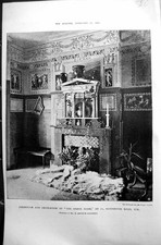 Old 1890 Builder Furniture Decoration Greek Room Gloucester Road Kenn Victorian