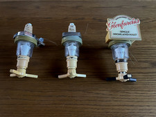 3 X VINTAGE WHISKY POURERS OPTICS GLENFARCLAS SINGLE HIGHLAND MALT USED PUBS ETC