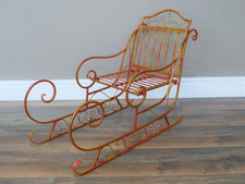 Large Decorative Metal Sleigh