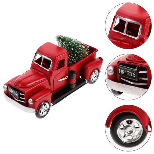 Classic red metal car model - classic,