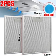 Cooker Hood Filters Metal Mesh Extractor Vent Filter 320 x 260 mm x 2 UNIVERSAL