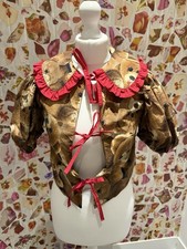 Lazy Oaf Stunning 3 Eyed Bear Print Top/Jacket XS Brand New With Tags