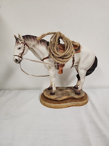 Resin horse figure on - 10",