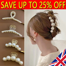 Women Big Pearl Hair Claw