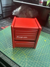 Snap On Minature Micro Mini Desk Toolbox Wood Red 