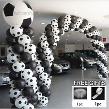 Football Balloon Arch Garland Kit Balons Black & White Birthday Boy Party Decor