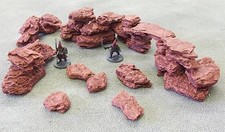 HOODOO ROCKS & BOULDERS - 'FULLY PAINTED'- 40K suitable building,terrain,scenery