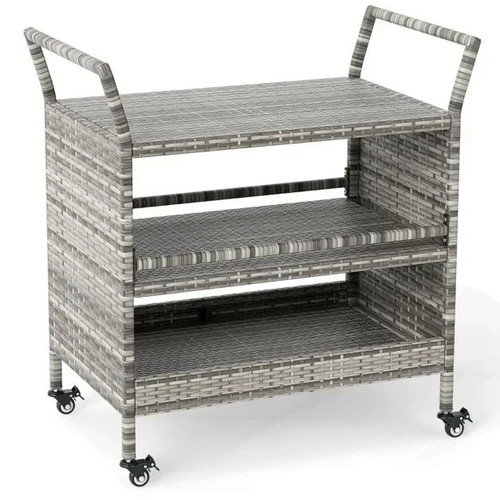 Outdoor bar cart - outdoor, 3-tier