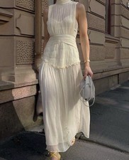 SHONA JOY Clemence Dress Cream