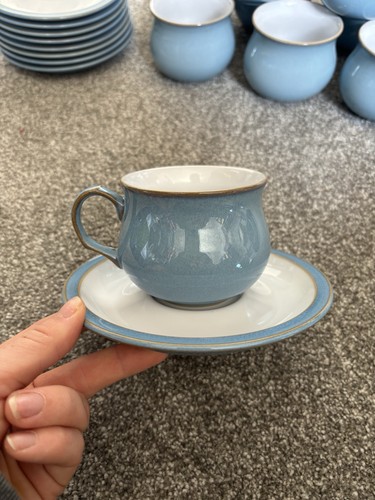 Denby colonial blue cup and - denby,