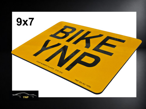 9x7 motorcycle number plate - 9x7,