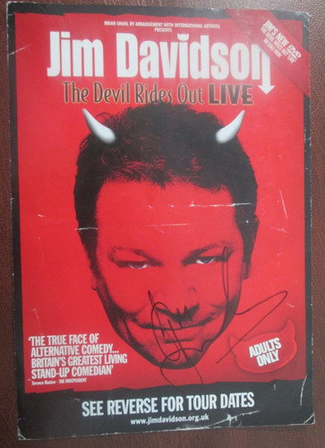 Jim davidson signed promo - jim,