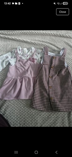 George pack girls pinafore - george, 2-pack