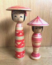 Japanese Kokeshi doll x2