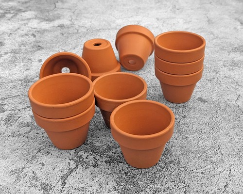 15x mini terracotta pots 4cm - 15x,