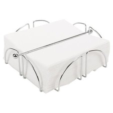 Chrome Wire Serviette Napkin Holder Dispenser Kitchen Dining Room Table Decor