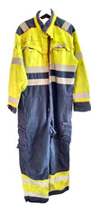 WARNING HI VIZ FLAME RETARDANT ANTISTATIC THERMAL HAZARD WELDING OVERALLS 44"