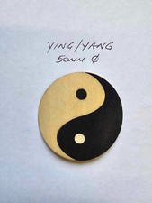 Marquetry Veneer Inlay Yin and