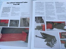 Massey Ferguson 4 Page Brochure For MF 2/3/4 Baler, 1986