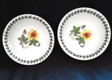 Portmeirion Exotic Botanic Garden 13 cm bowl x 2 Hibiscus Brackenridgei vgc
