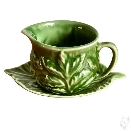 Vintage sylvac green leaf jug - vintage,