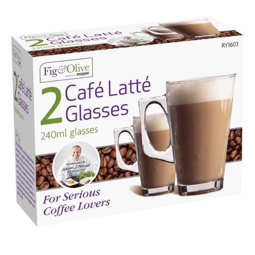 Latte glasses cappuccino hot - glasses,